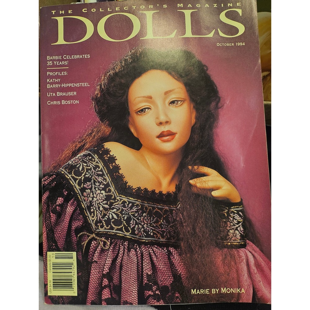 Dolls The Collector's Magazine October 1994 Barbie 35 Years Kathy Barry-Hippenst